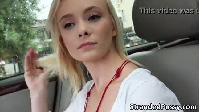 Sexy teen babe pounded in the backseat