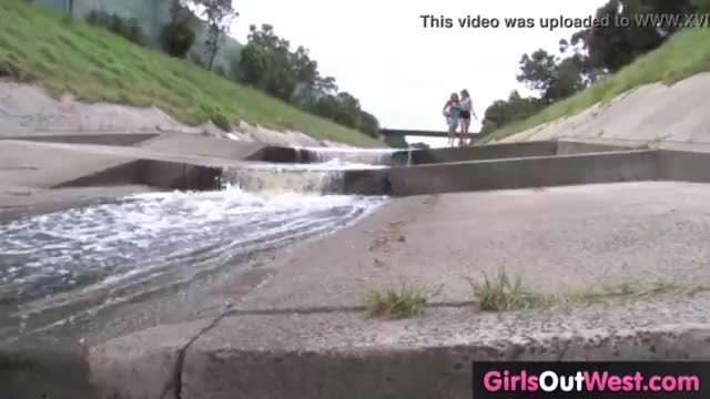Two girls out in public