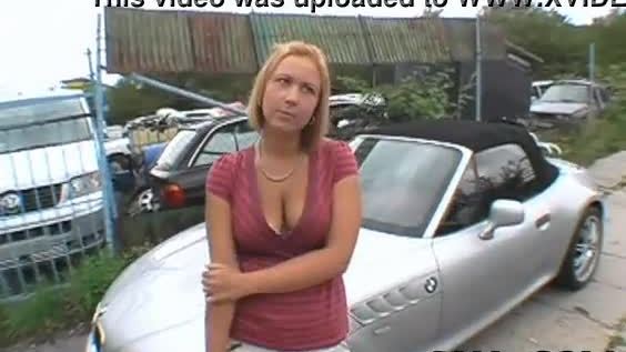 Stunning angel is being seduced to have public sex